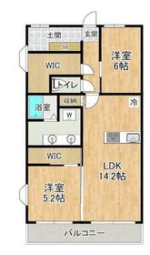 第4かしの木ハイツの間取り