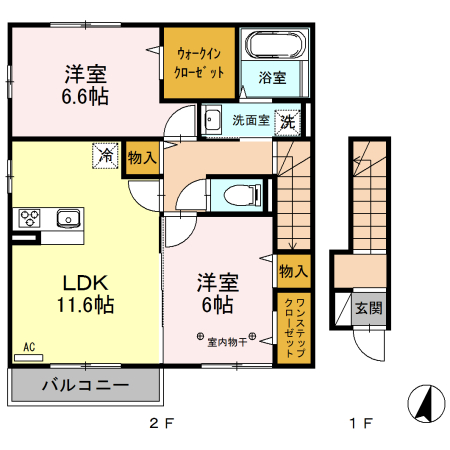 ミルフルールMの間取り