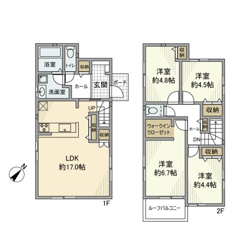 常盤台戸建の間取り