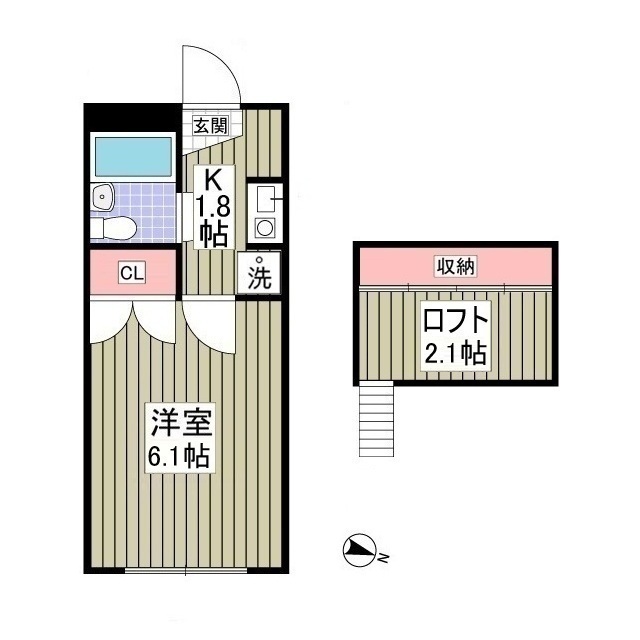 ガーデンヒルズ新倉D棟の間取り
