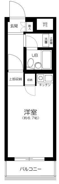 品川大井町スカイレジテルの間取り