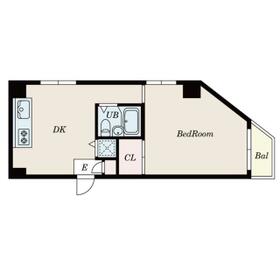ジュエリー杉並 104号室&3階部分の間取り