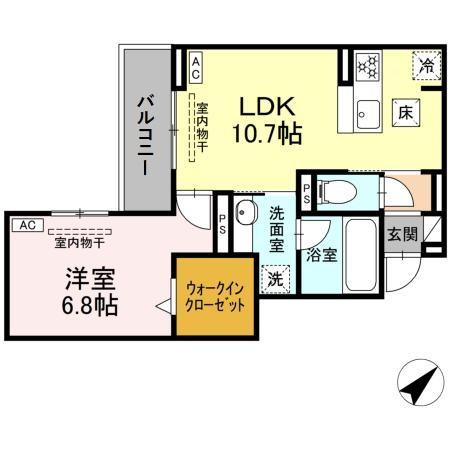 D rivet 谷田の間取り