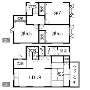 リノベーションハウス黄金(コガネ)【1戸建て】の間取り