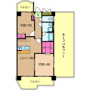 ハイツくれないの間取り