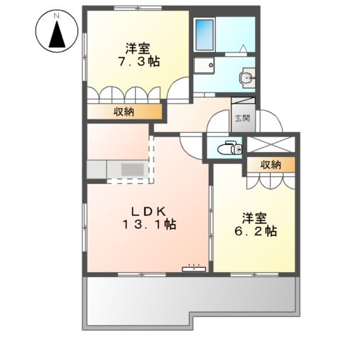 ユーハウスⅤの間取り