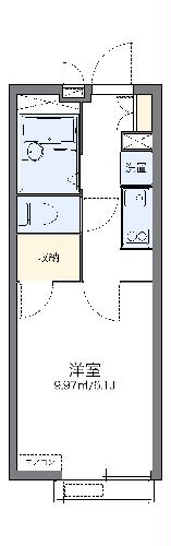 レオパレスクリエイトコーポ2の間取り