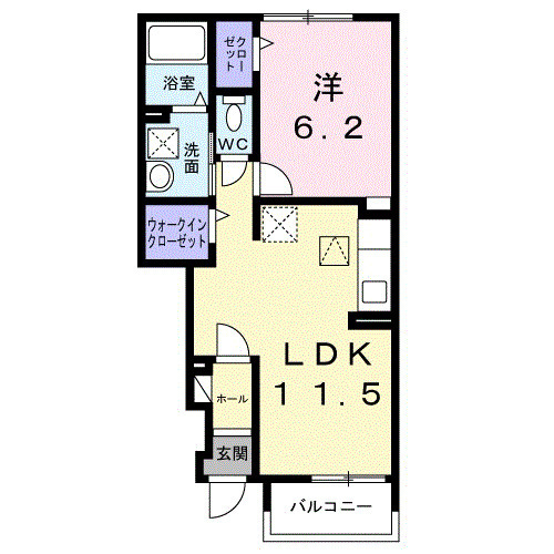 ドミール トキワの間取り