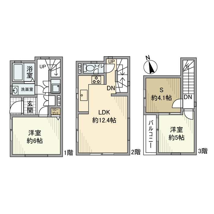 曙町戸建の間取り