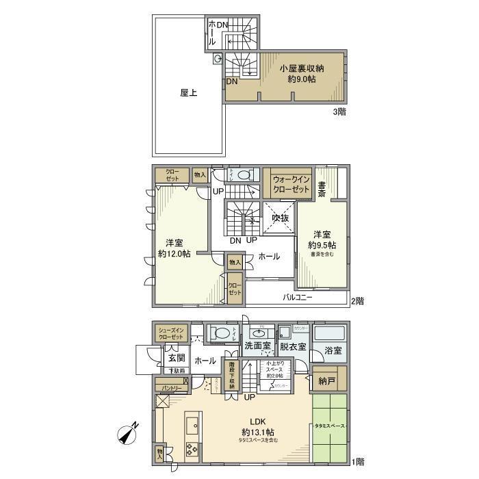 草深戸建の間取り