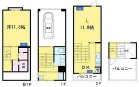 Garage House 10.9k Tokyoの間取り