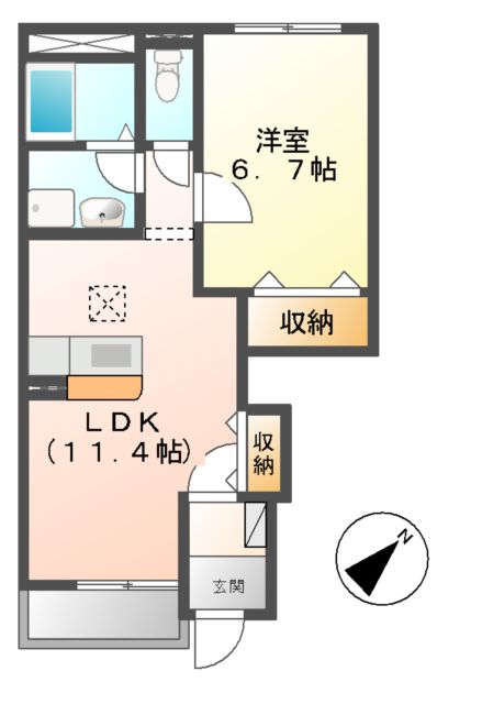 ディア金沢の間取り