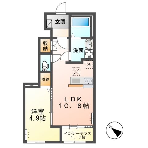 つくば市大角豆新築アパート(仮の間取り