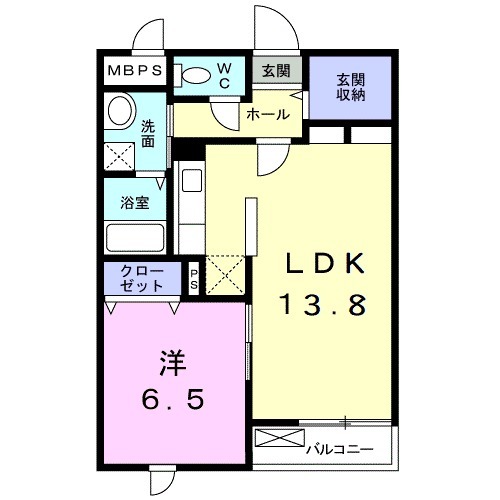 クレールポールEDOの間取り