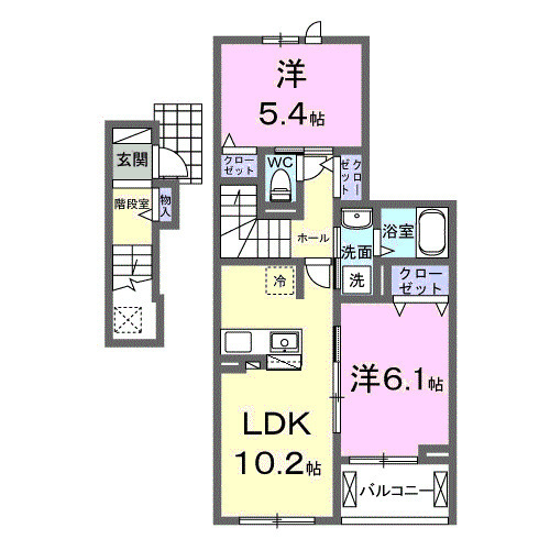 ヴィラ デ オーブⅥの間取り