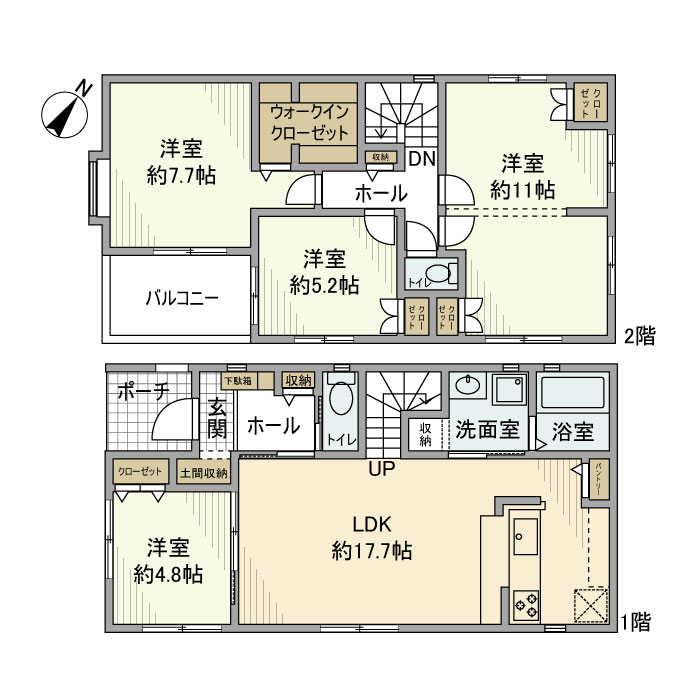 今谷上町戸建の間取り