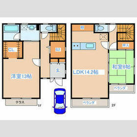 西落合3丁目テラスハウスの間取り