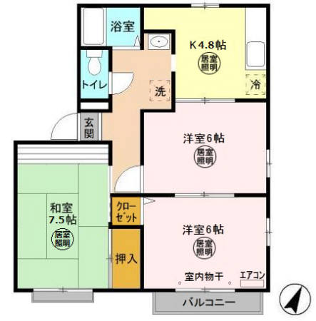 サンモール南流山 Aの間取り