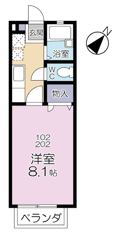 アクシス梶ヶ谷の間取り