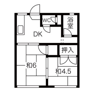 福間ハイツの間取り