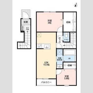 リーブルファイン志木上宗岡Ⅱの間取り