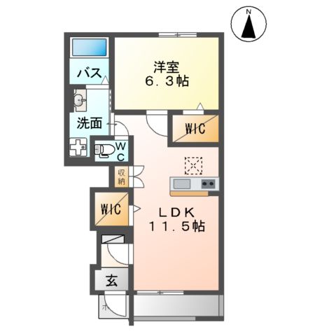 アズールボワ・Kの間取り