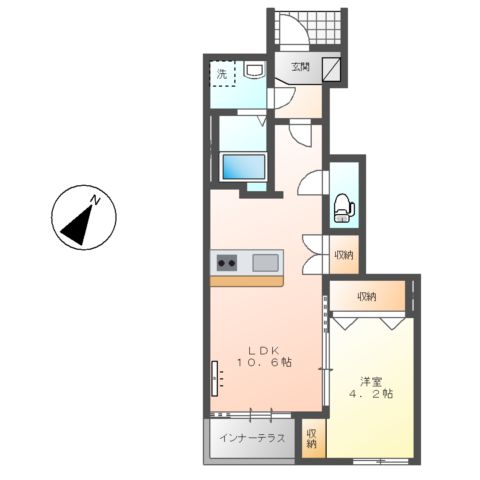仮)羽生市南4丁目スターテラスⅡ(南棟)の間取り