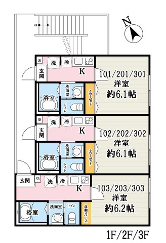 キャメル南越谷5の間取り