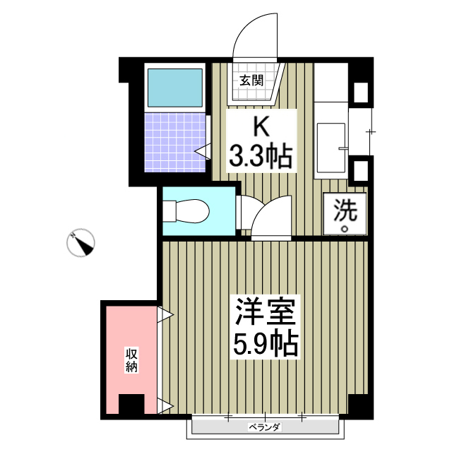 プランドール上戸祭 旧文星サイドハイツの間取り