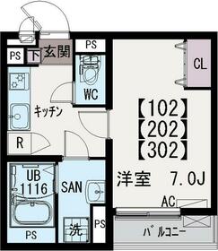 イクシオ中葛西の間取り