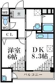 リバティ寿の間取り