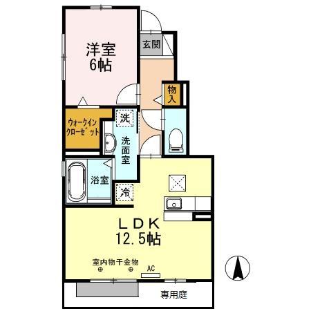 コンフィアンス-フェール Bの間取り
