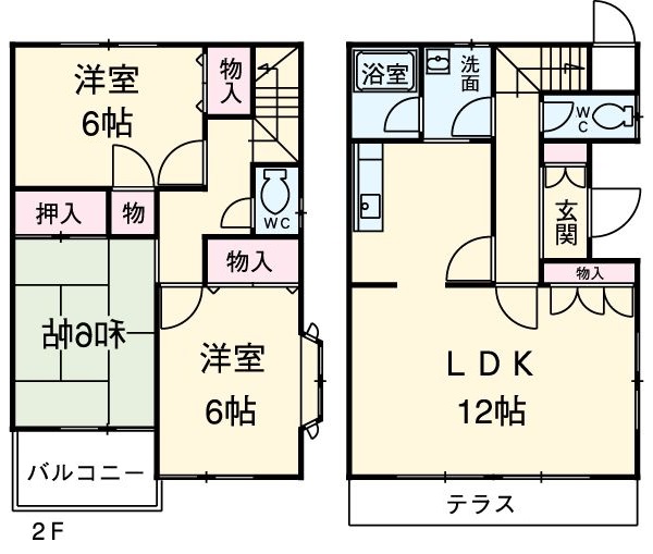 コスモパークタウンつきみ野の間取り