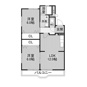 サンヒル上地の間取り