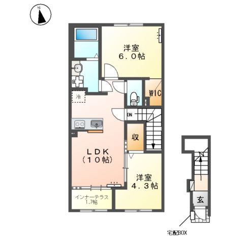 沼津市大岡新築アパートの間取り