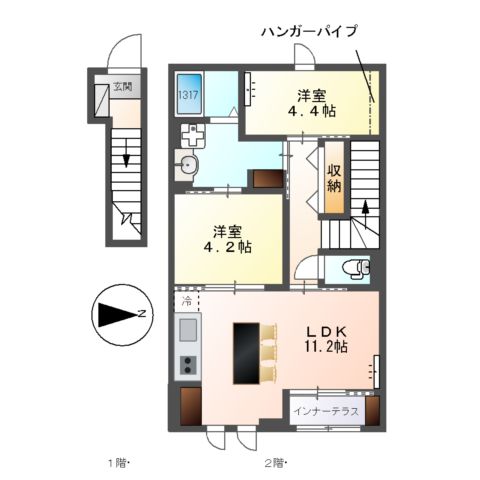 コルナスの間取り