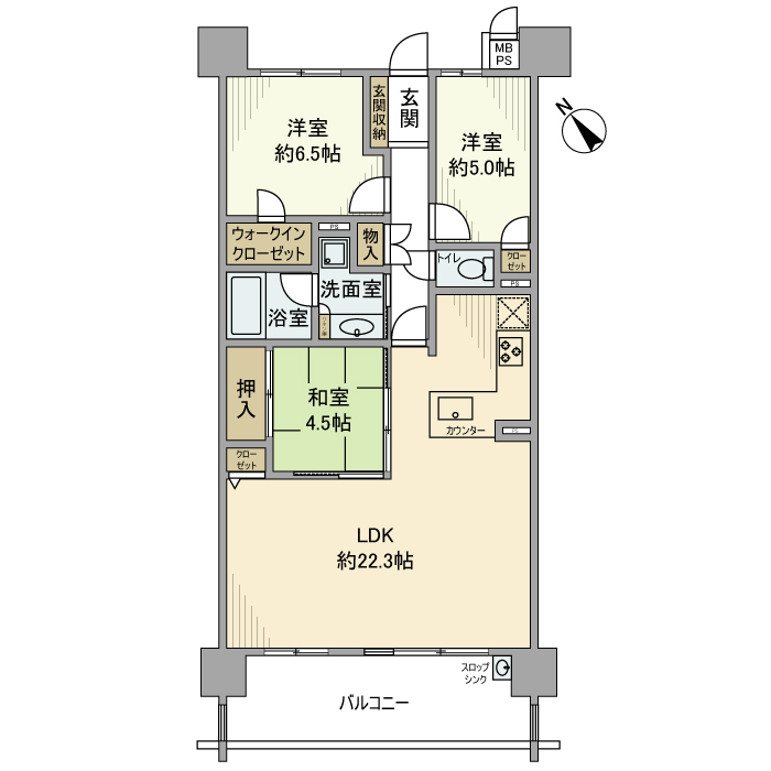 ライオンズ南大高ディアグランデの間取り