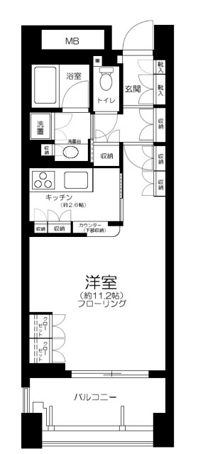 アクシルコート御茶の水の間取り