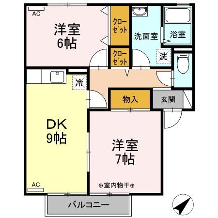 プラセール Cの間取り