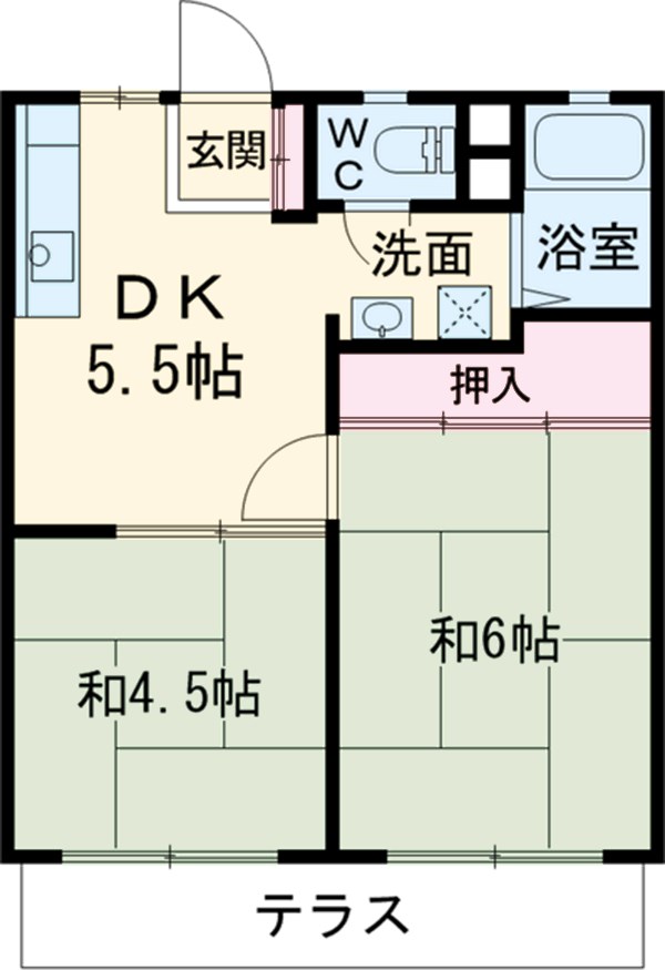 ナショナルハイツの間取り
