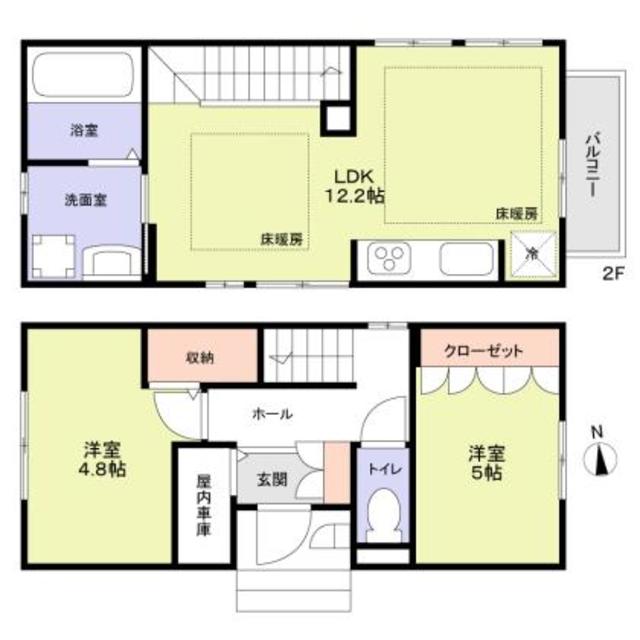 世田谷区北烏山6丁目戸建の間取り