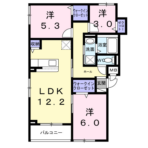 ブラン ラフィーネ大森西の間取り