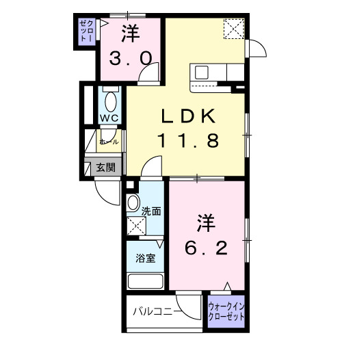 ブラン ラフィーネ大森西の間取り