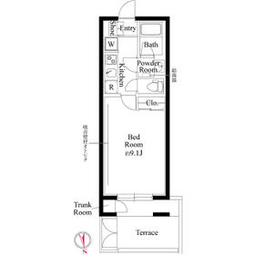 グローリオシェルト池袋Ⅴの間取り