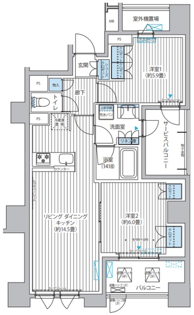 メゾンクロロの間取り