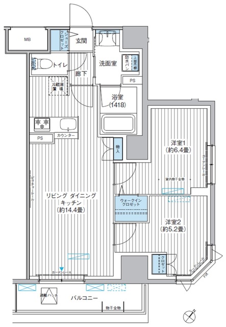 メゾンクロロの間取り