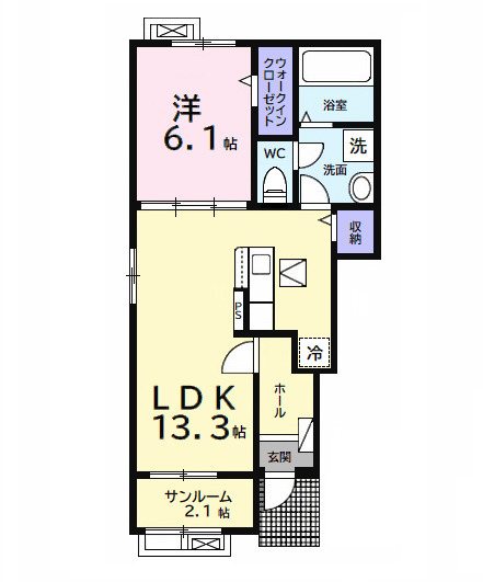 カーサ ルーチェの間取り