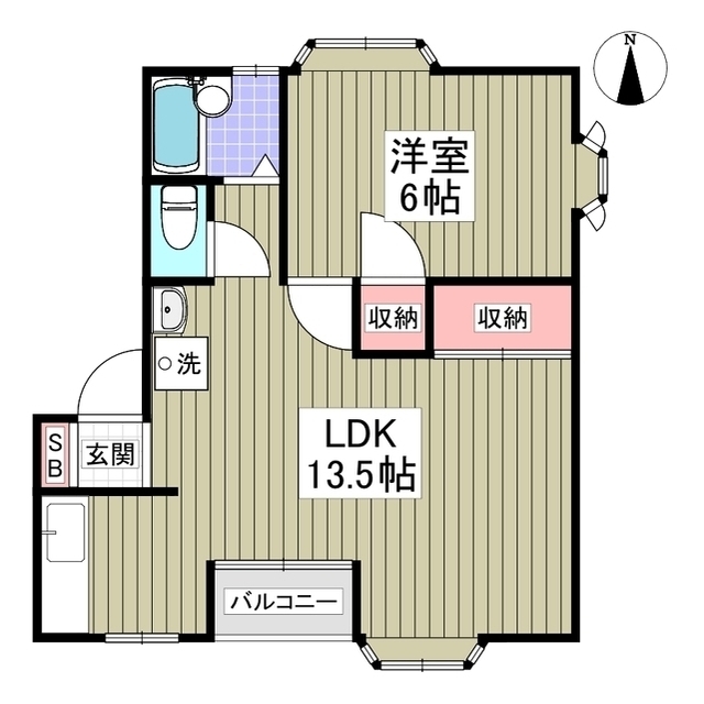 ルビーヒルズBの間取り