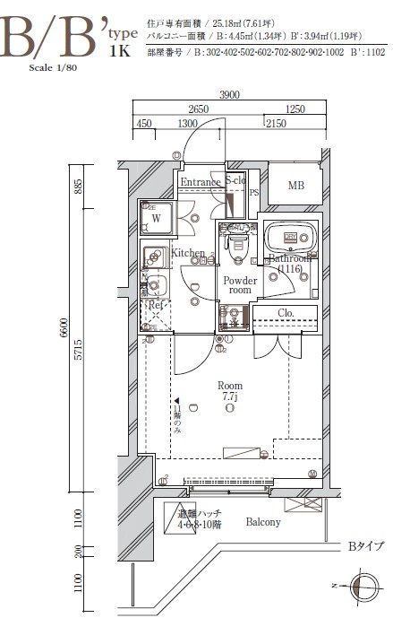 SYFORME IRIYAの間取り