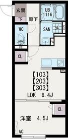 イクシオ入谷の間取り